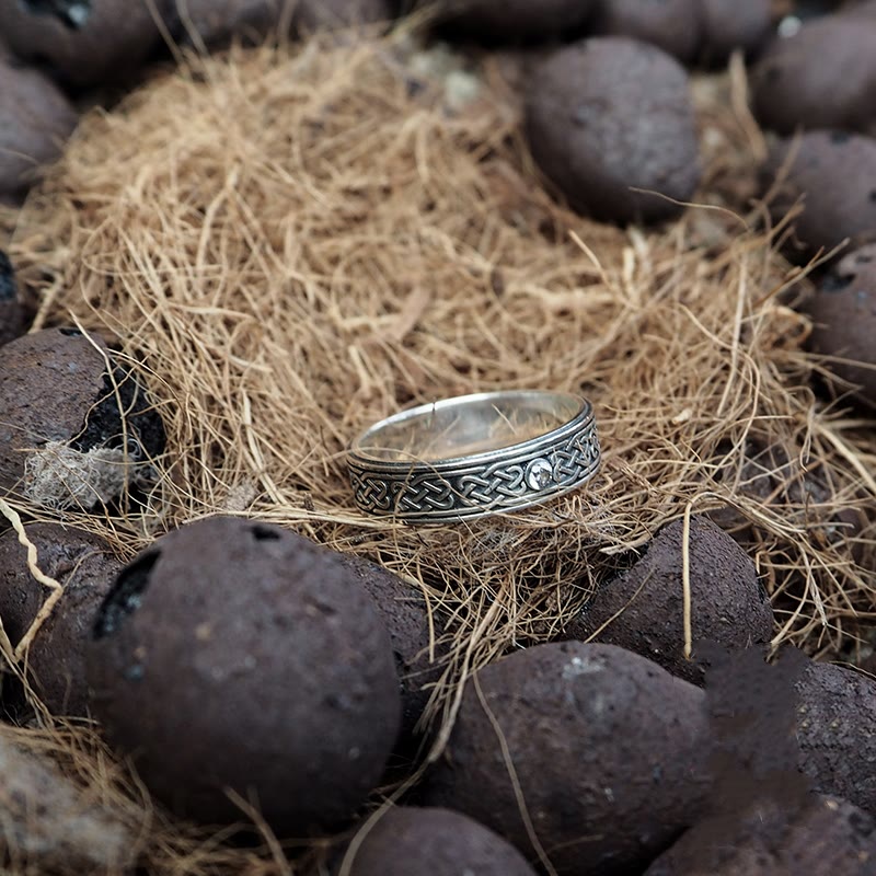 WorldNorse 925 Sterling Silber Keltischer Knoten Ring