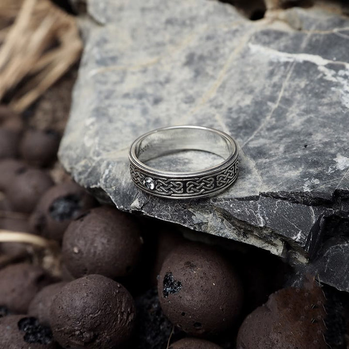 WorldNorse 925 Sterling Silber Keltischer Knoten Ring