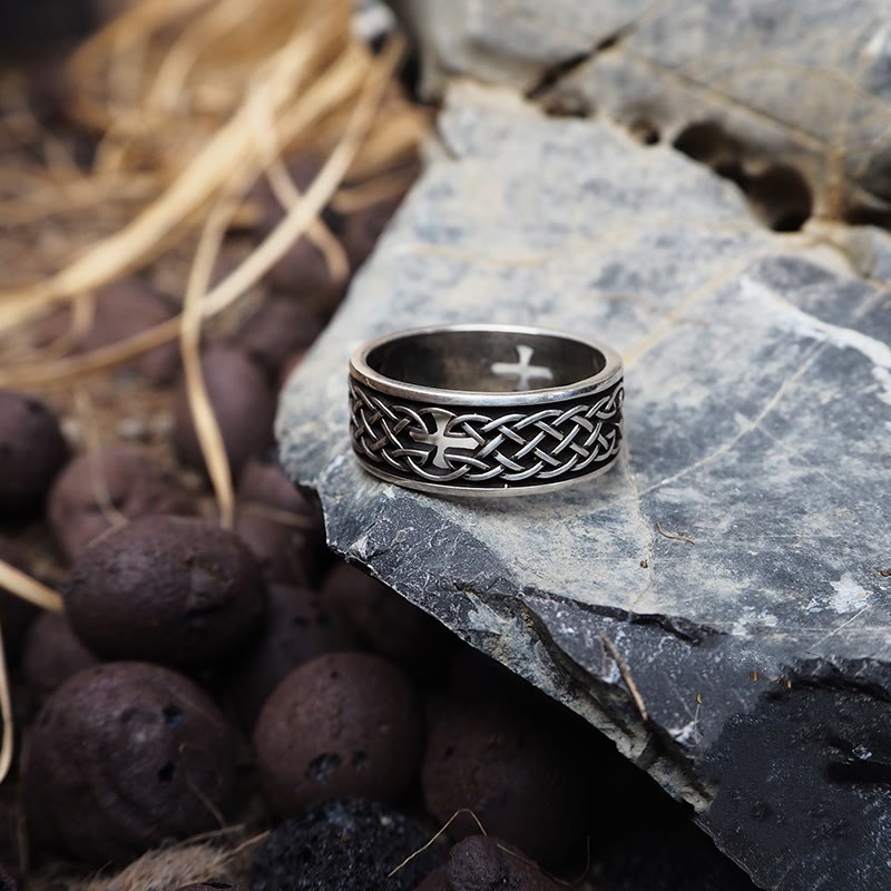 WorldNorse 925 Sterling Silber Keltischer Kreuzring