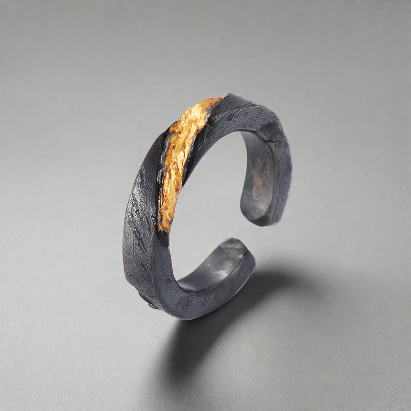 WorldNorse Verstellbarer Ring mit eingelegtem fließendem Feuer - Einstellbar - image 0