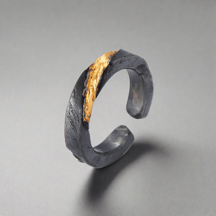 WorldNorse Verstellbarer Ring mit eingelegtem fließendem Feuer - Einstellbar - image 0