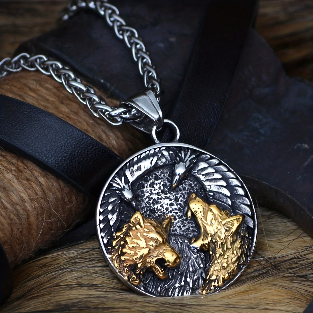 WorldNorse Odins Raben- und Wölfe-Halskette
