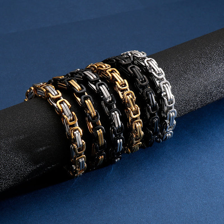 WorldNorse Gliederarmband aus Titanstahl in verschiedenen Größen