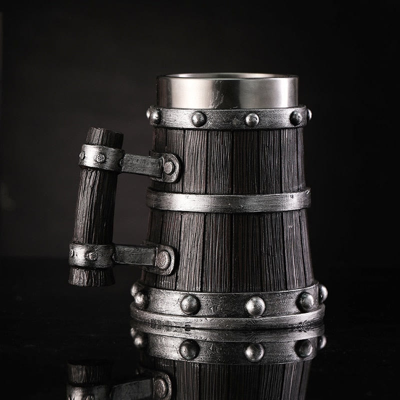 WorldNorse Traditioneller Wikinger-Holzbecher