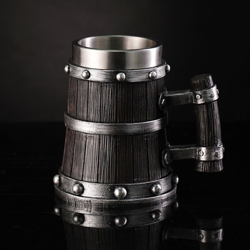WorldNorse Traditioneller Wikinger-Holzbecher