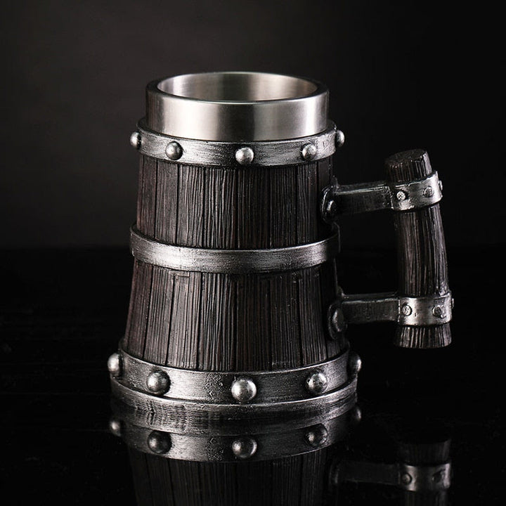 WorldNorse Traditioneller Wikinger-Holzbecher