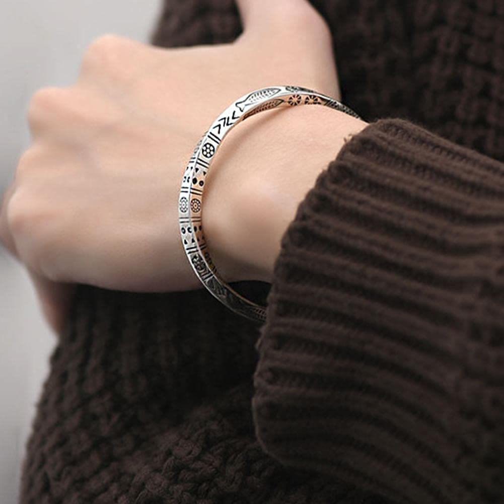 WorldNorse Nordisches Wikinger-Armband aus Silber