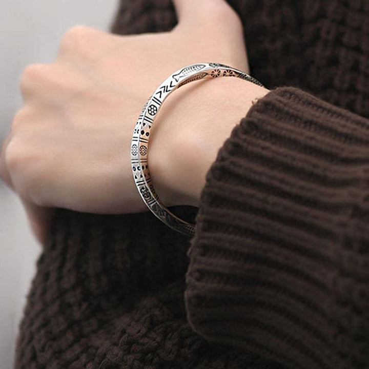 WorldNorse Nordisches Wikinger-Armband aus Silber