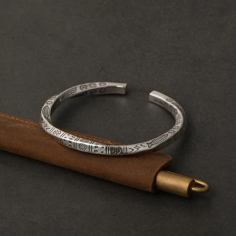 WorldNorse Nordisches Wikinger-Armband aus Silber