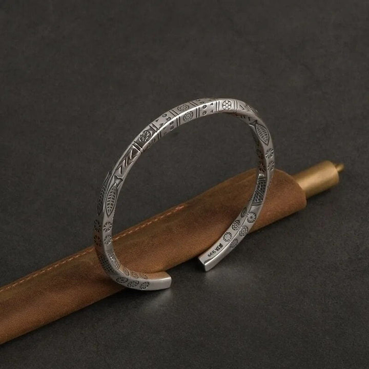 WorldNorse Nordisches Wikinger-Armband aus Silber
