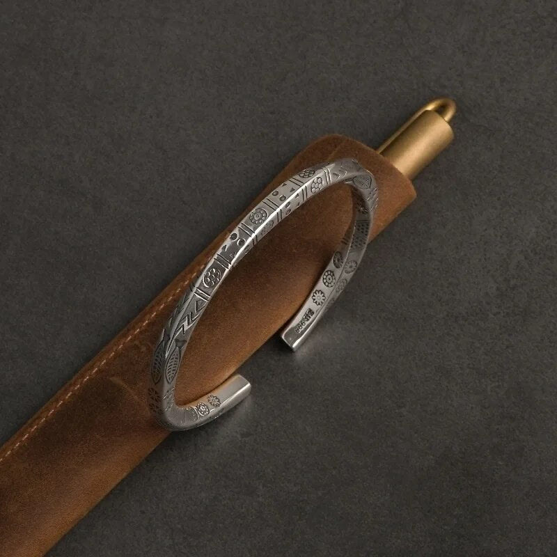 WorldNorse Nordisches Wikinger-Armband aus Silber