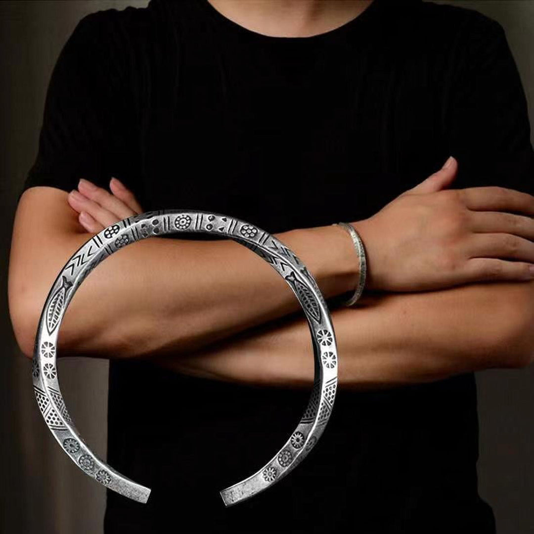 WorldNorse Nordisches Wikinger-Armband aus Silber