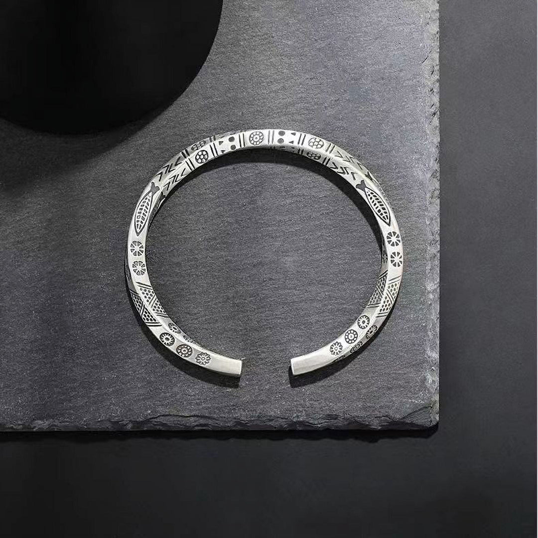 WorldNorse Nordisches Wikinger-Armband aus Silber