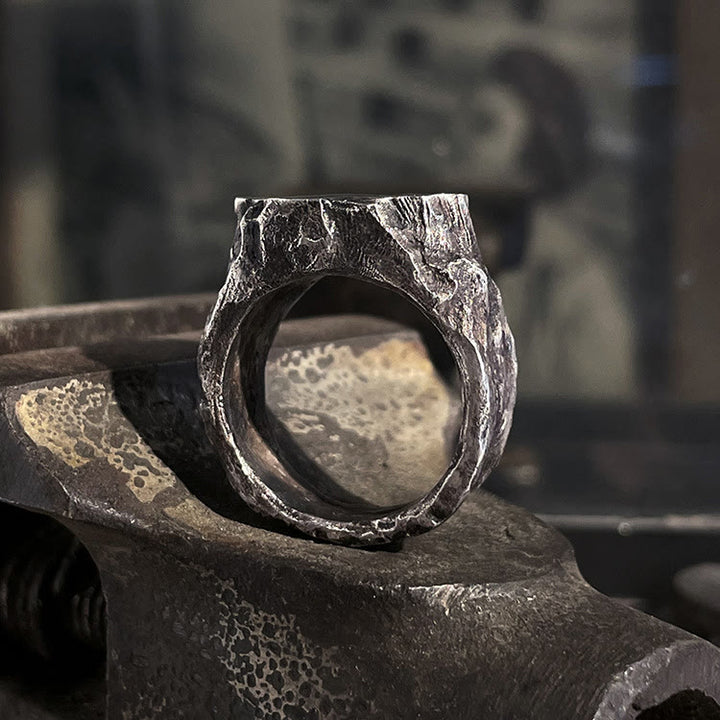 WorldNorse Hartstein Rauer Nomadenring - image 6