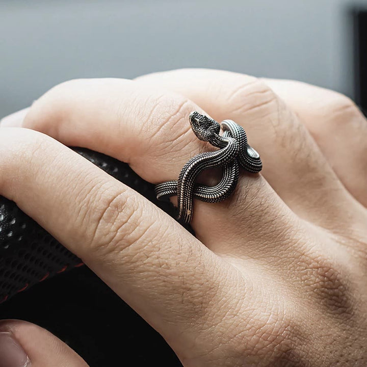 WorldNorse Entfesseln Sie Ihren wilden Side Twisted Viper Ring