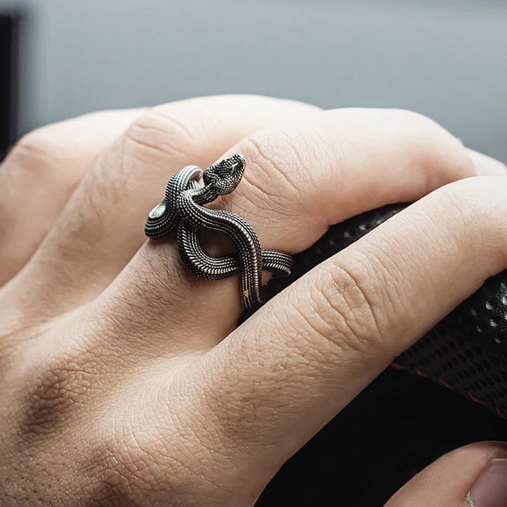 WorldNorse Entfesseln Sie Ihren wilden Side Twisted Viper Ring