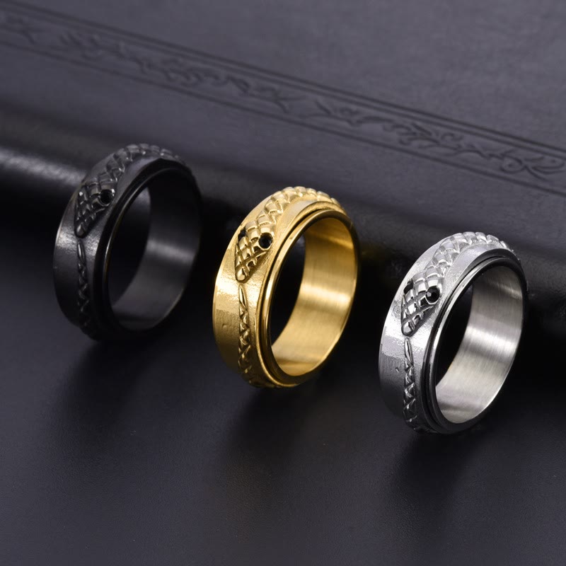 WorldNorse Drehbarer Schlangenring