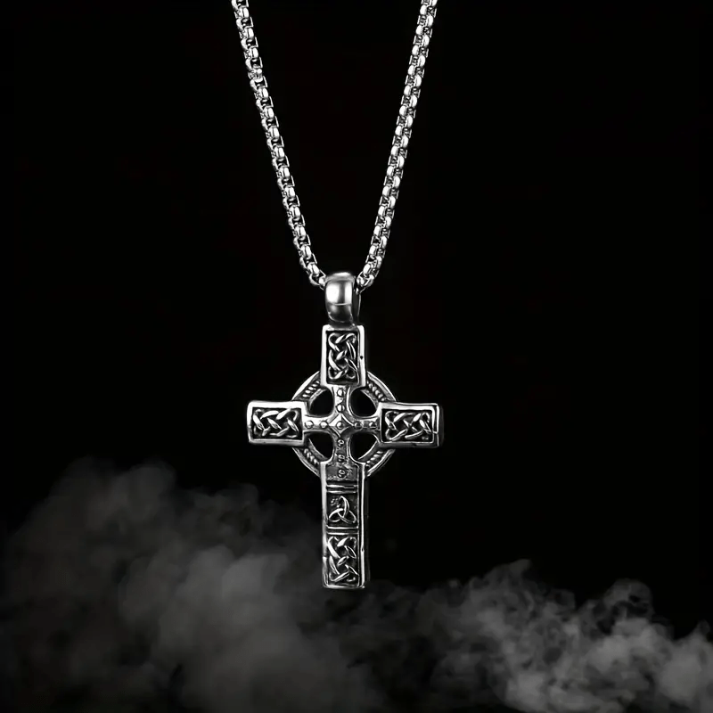 WorldNorse Keltischer Knoten Triquetra Kreuz Halskette