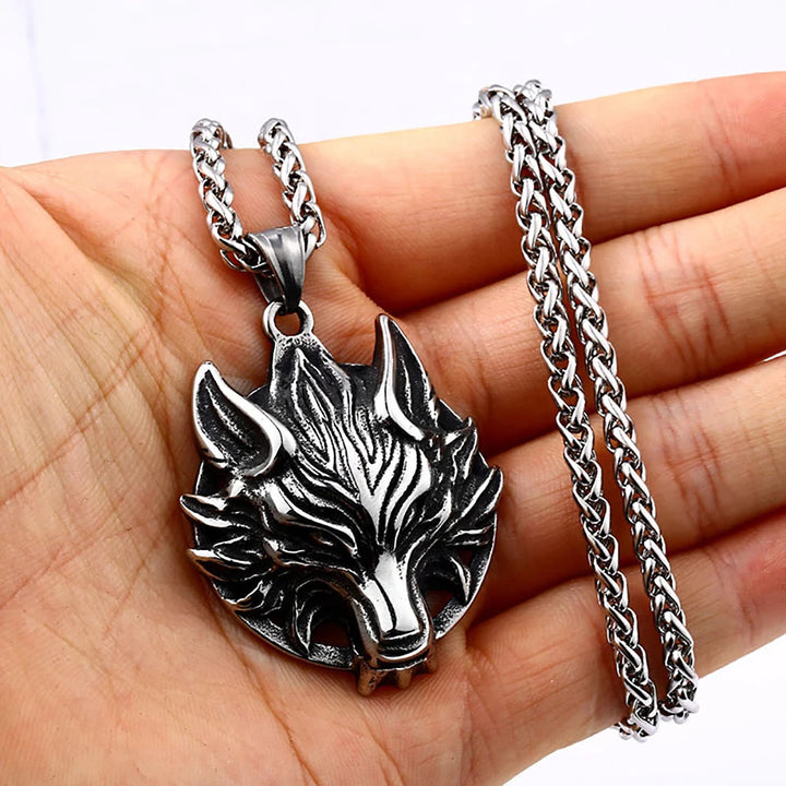 WorldNorse Halskette mit wildem Wolf