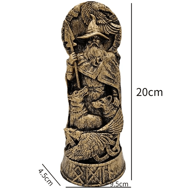 WorldNordischer Gott Thor Statue im Kampf mit Jormungand Skulptur - image 22