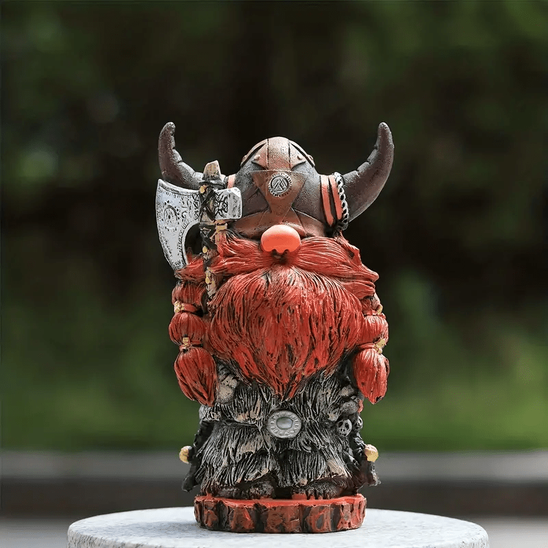 WorldNordische Wikinger-Krieger-Tauren-Statue aus Kunstharz, Dekoration