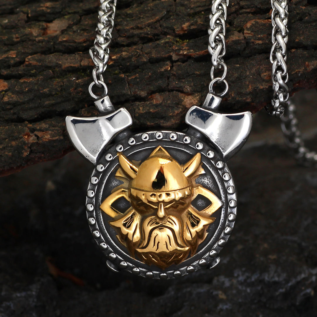 WorldNorse Viking Odin Doppelachsen Halskette
