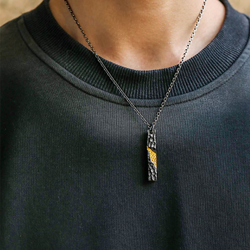 WorldNorse 999 Sterling Silber Mondlicht Berg Halskette