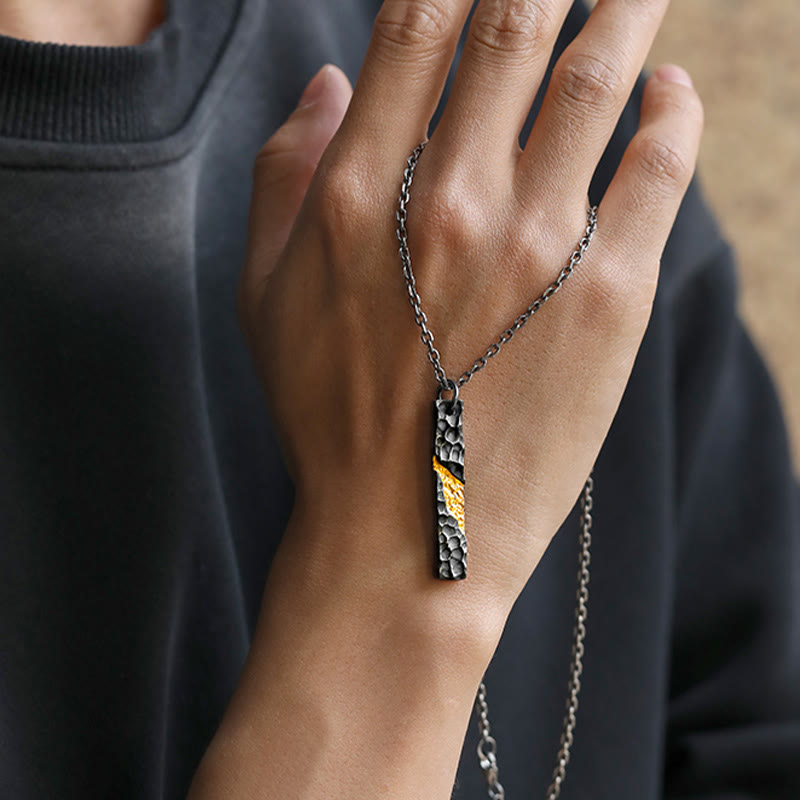 WorldNorse 999 Sterling Silber Mondlicht Berg Halskette