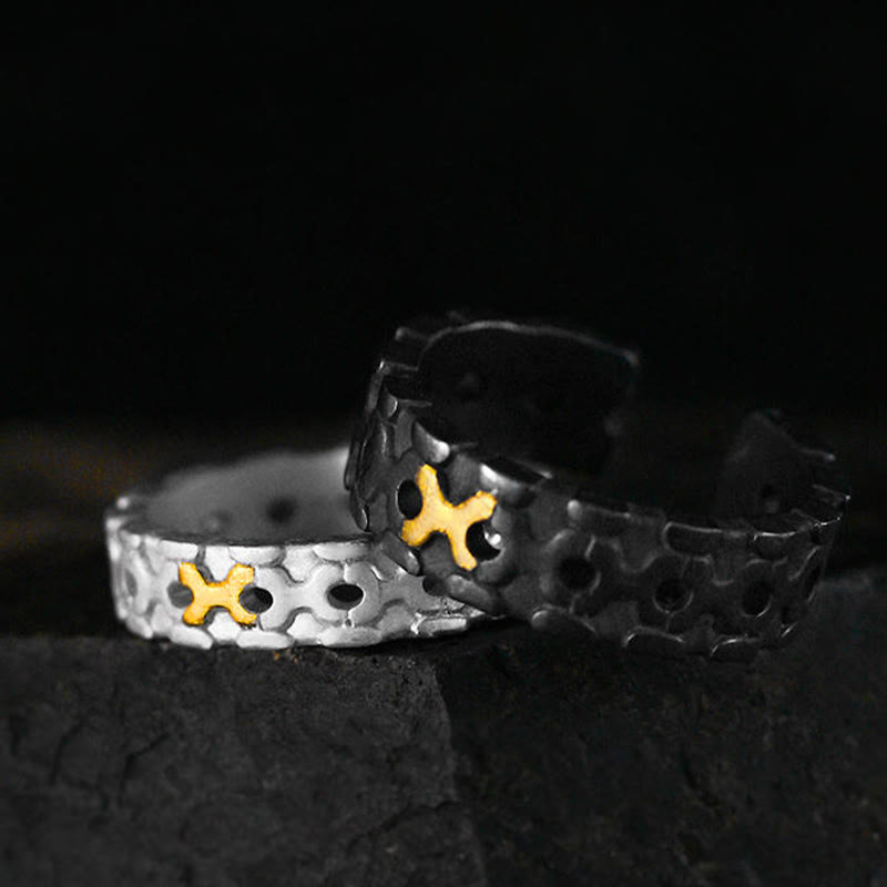 WorldNorse 999 Sterling Silber X Siegelring