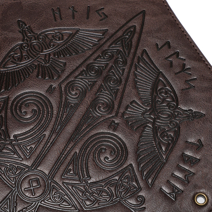 WorldNorse Mittelalterliche Armschienen aus geprägtem Ökoleder