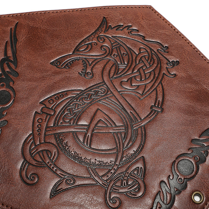 WorldNorse Armschienen aus Ökoleder mit Nordischer Drache