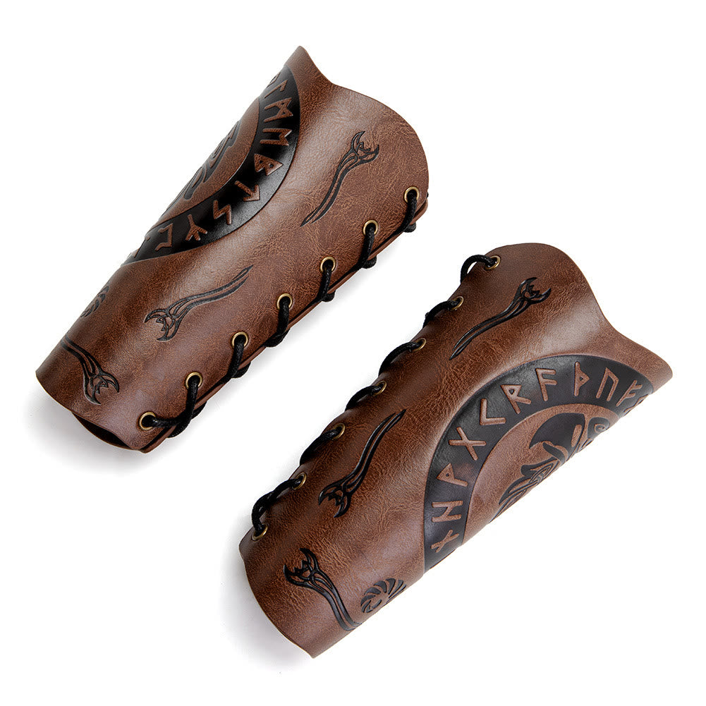 WorldNorse Runes Armschienen aus Ökoleder