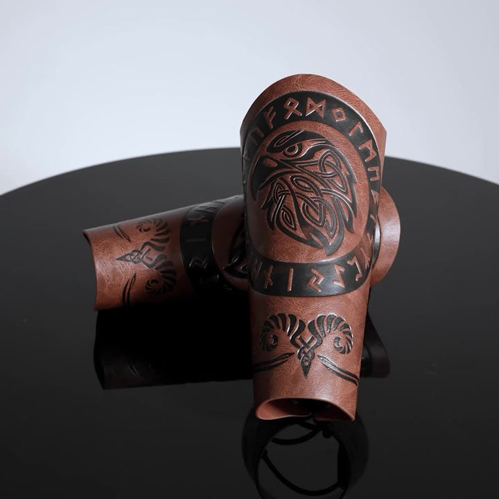 WorldNorse Runes Armschienen aus Ökoleder