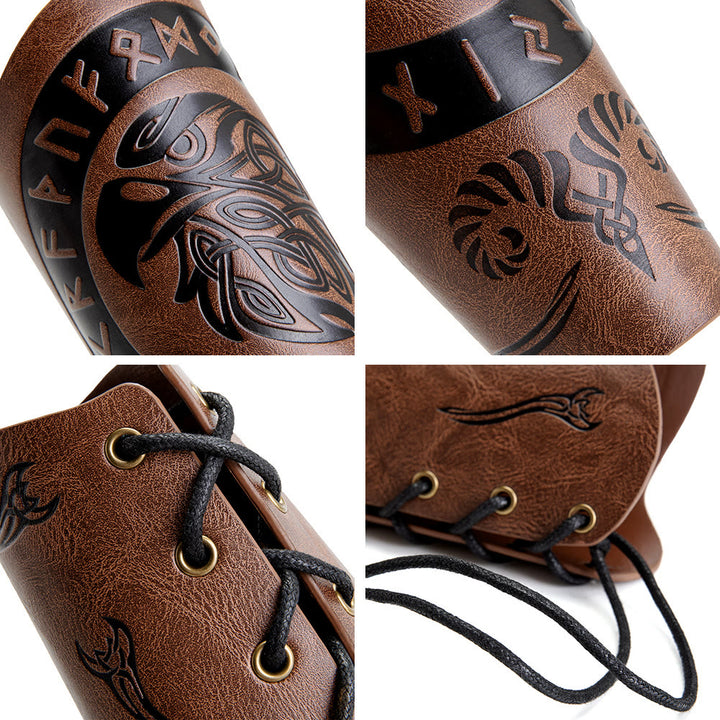 WorldNorse Runes Armschienen aus Ökoleder
