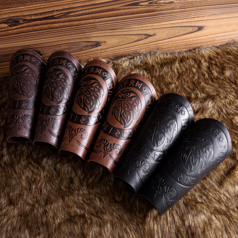 WorldNorse Runes Armschienen aus Ökoleder