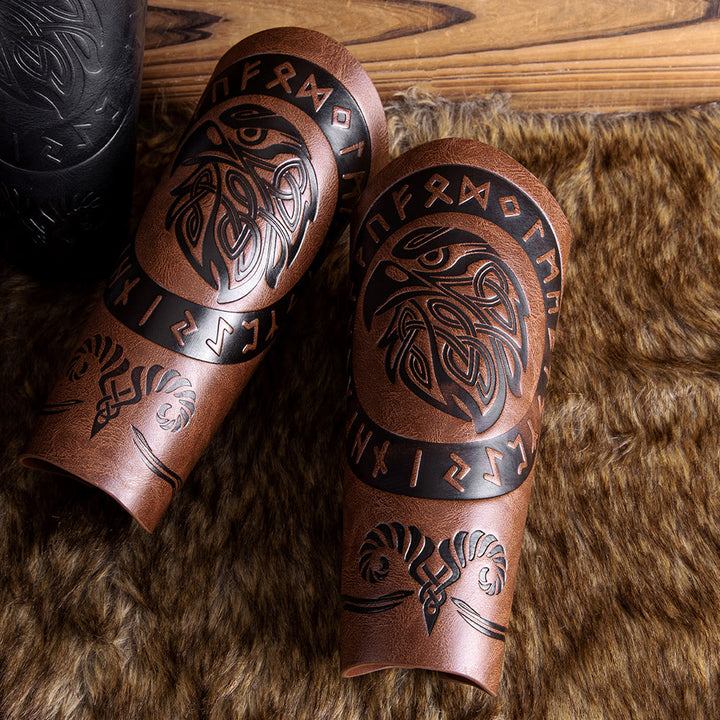 WorldNorse Runes Armschienen aus Ökoleder