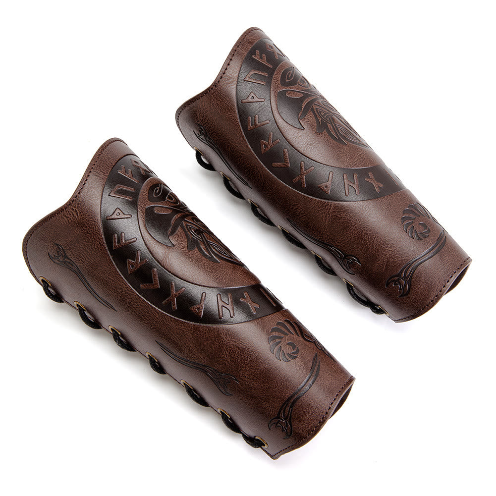 WorldNorse Runes Armschienen aus Ökoleder