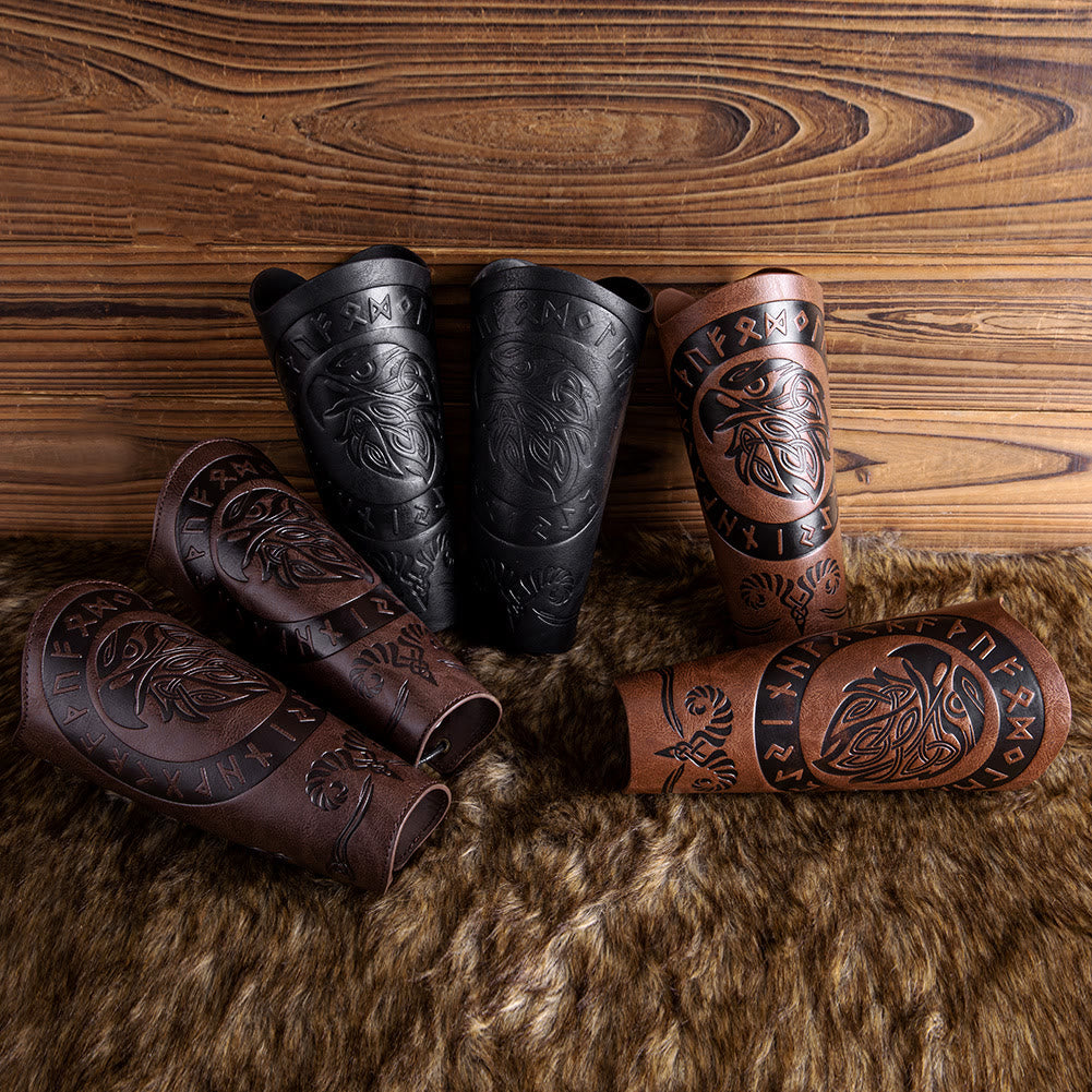 WorldNorse Runes Armschienen aus Ökoleder