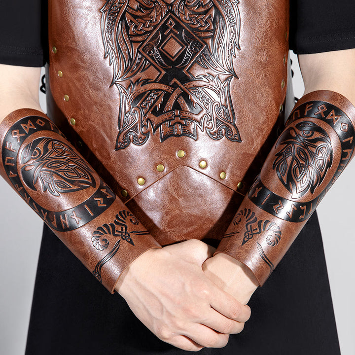 WorldNorse Runes Armschienen aus Ökoleder