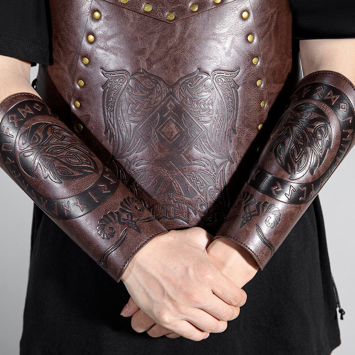 WorldNorse Runes Armschienen aus Ökoleder