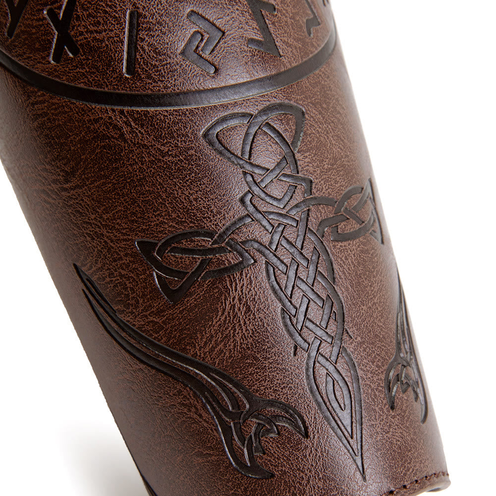 WorldNorse Yggdrasil Keltische Armschienen aus Ökoleder