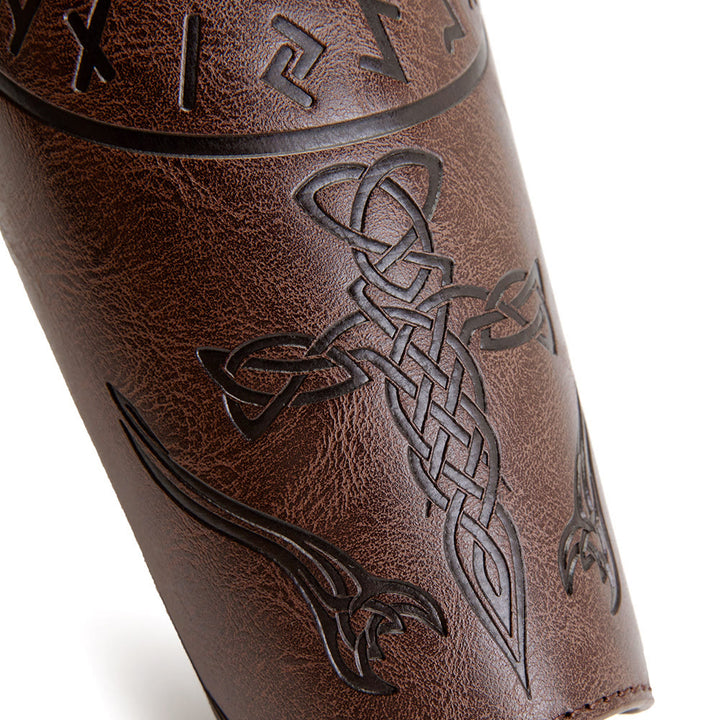 WorldNorse Yggdrasil Keltische Armschienen aus Ökoleder