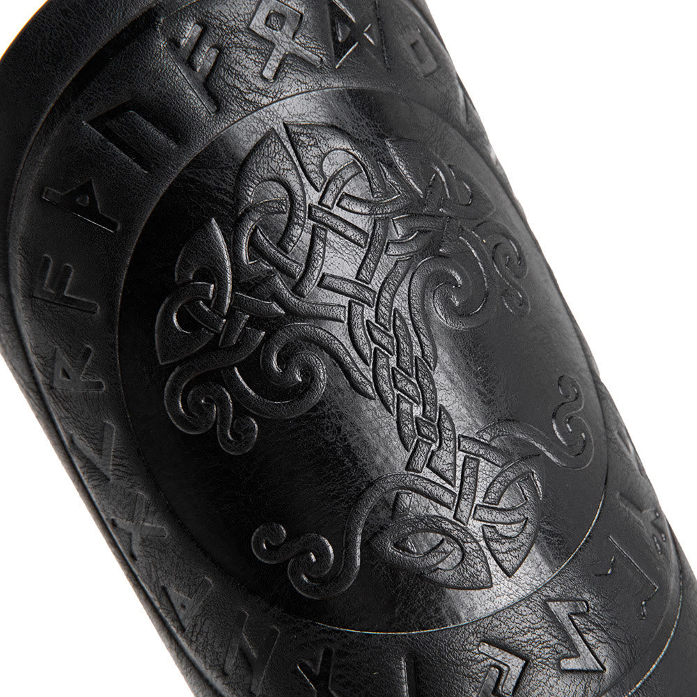 WorldNorse Yggdrasil Keltische Armschienen aus Ökoleder
