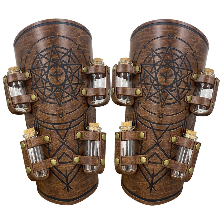 WorldNorse Alchemy Bottle Armschienen aus Ökoleder
