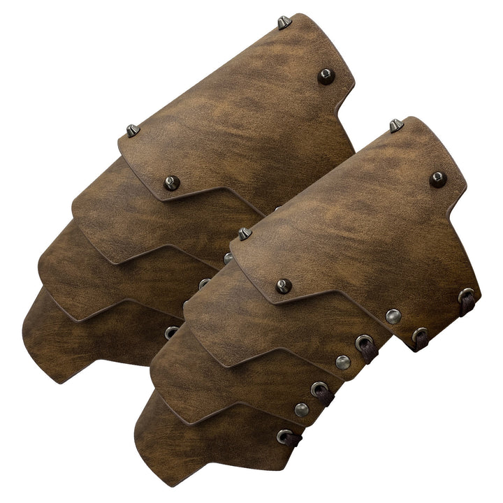WorldNorse Vierlagige Armschienen aus Ökoleder