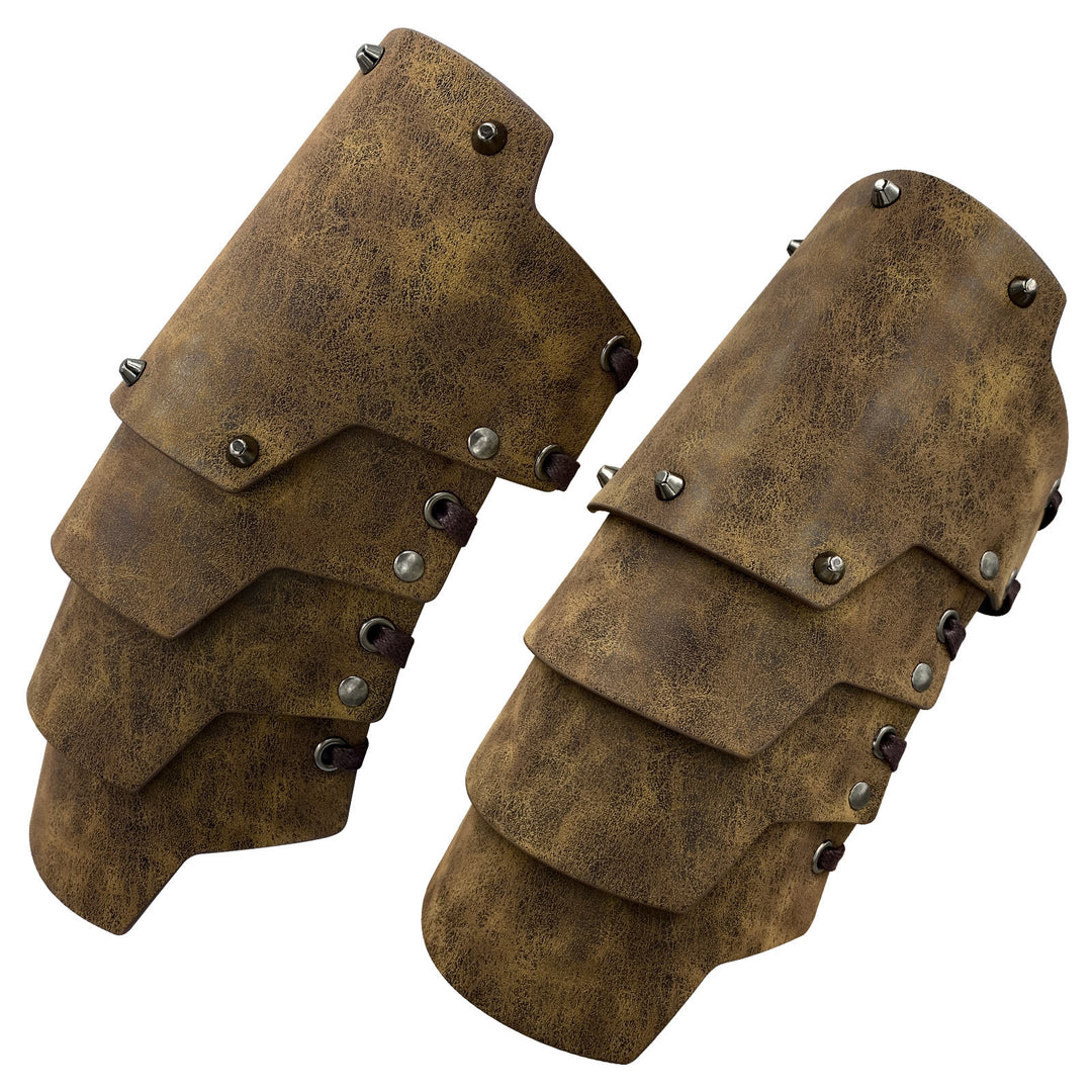 WorldNorse Vierlagige Armschienen aus Ökoleder