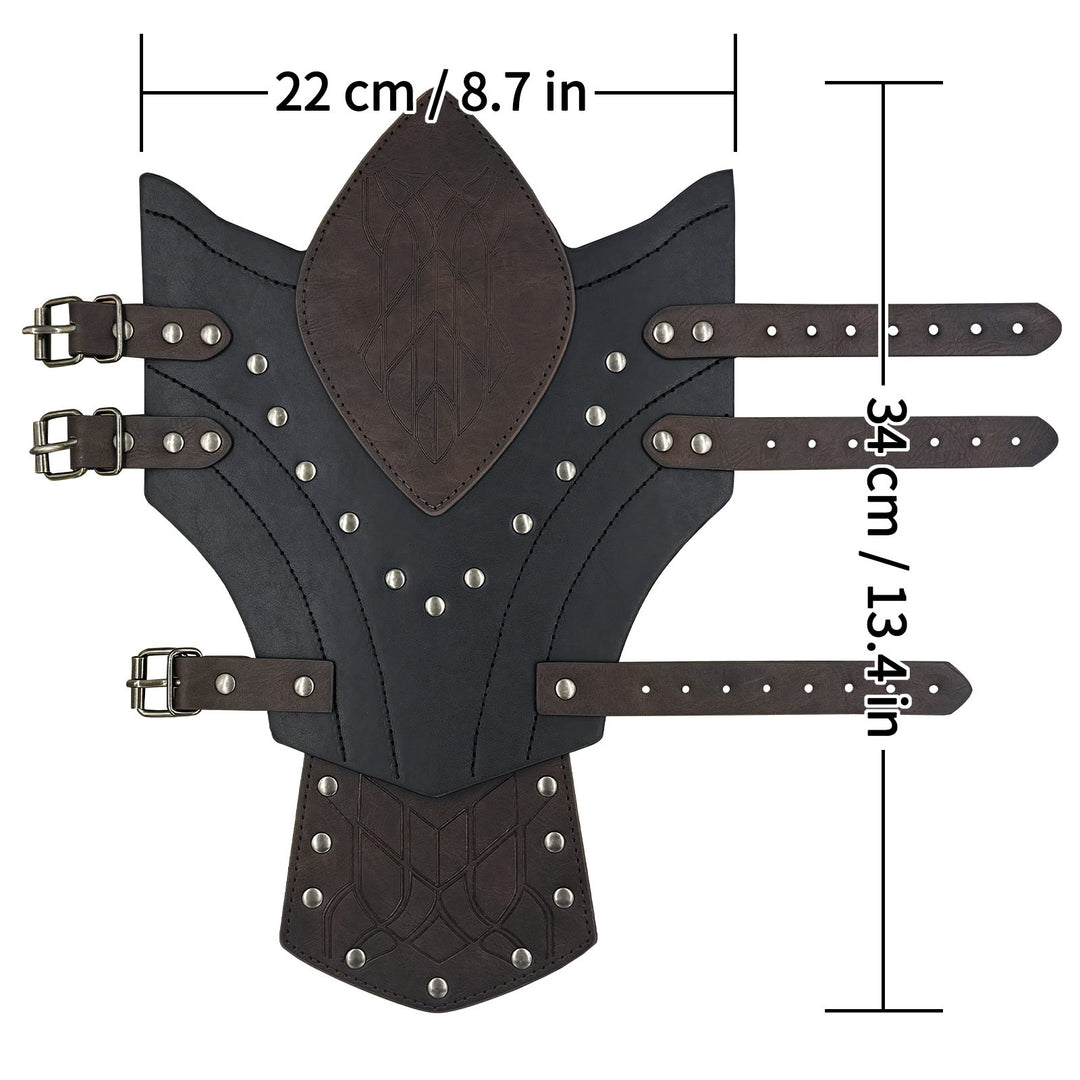 WorldNorse Wikinger-Krieger Armschienen aus Ökoleder