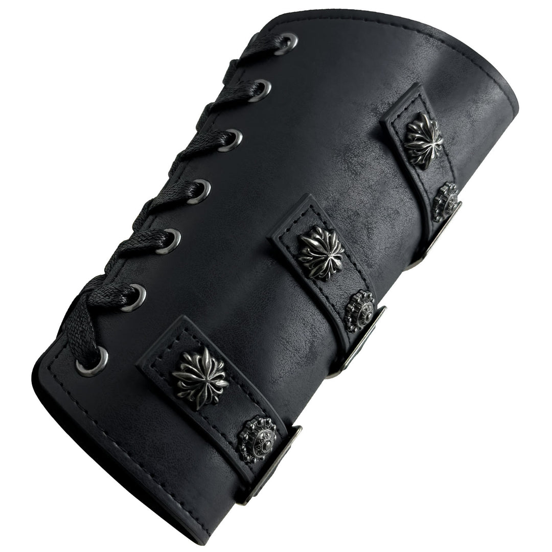 WorldNorse Medieval Retro-Armschienen aus Ökoleder