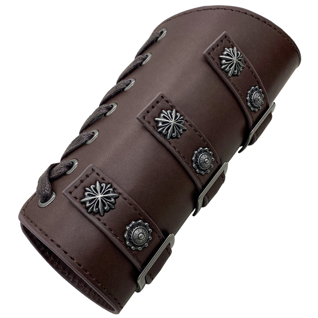 WorldNorse Medieval Retro-Armschienen aus Ökoleder