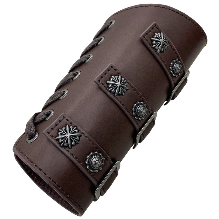 WorldNorse Medieval Retro-Armschienen aus Ökoleder
